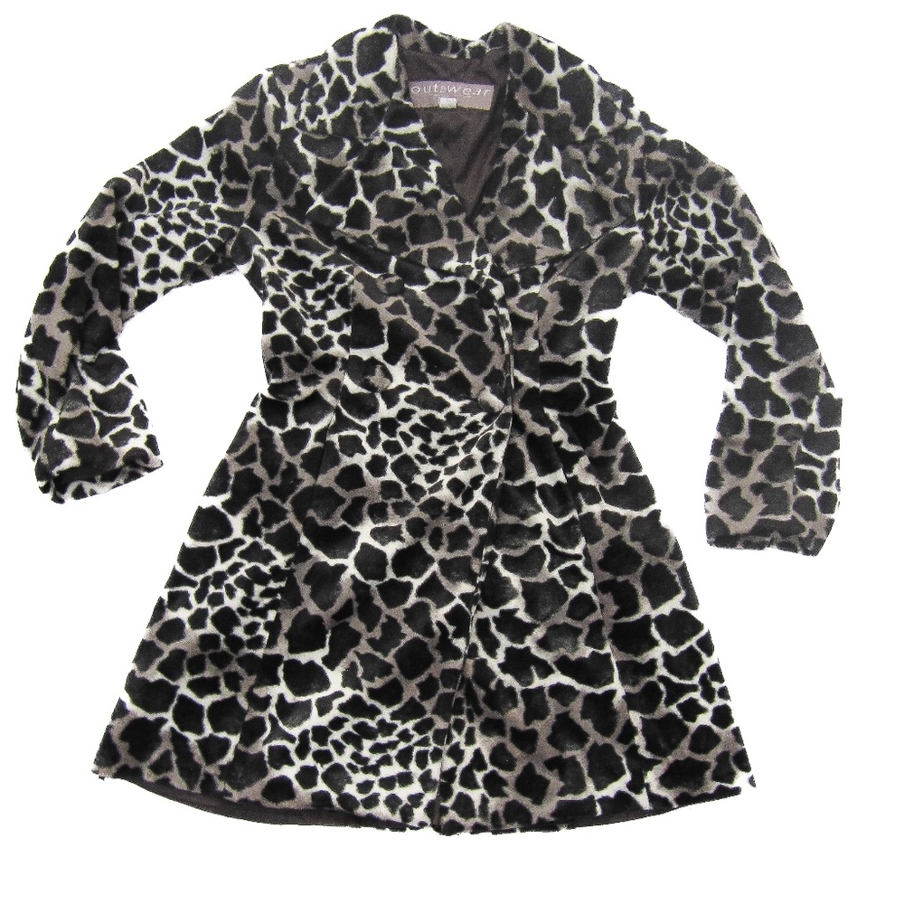 Vintage Leopard Print Jacket Fuzzy Button Up Ramp… - image 1